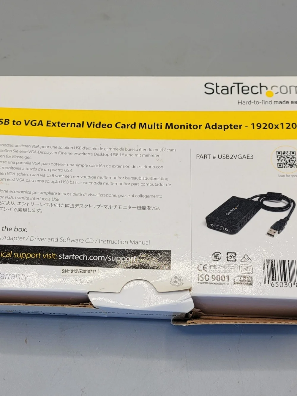 StarTech Slim USB 3.0 to VGA External Multi Monitor Adapter